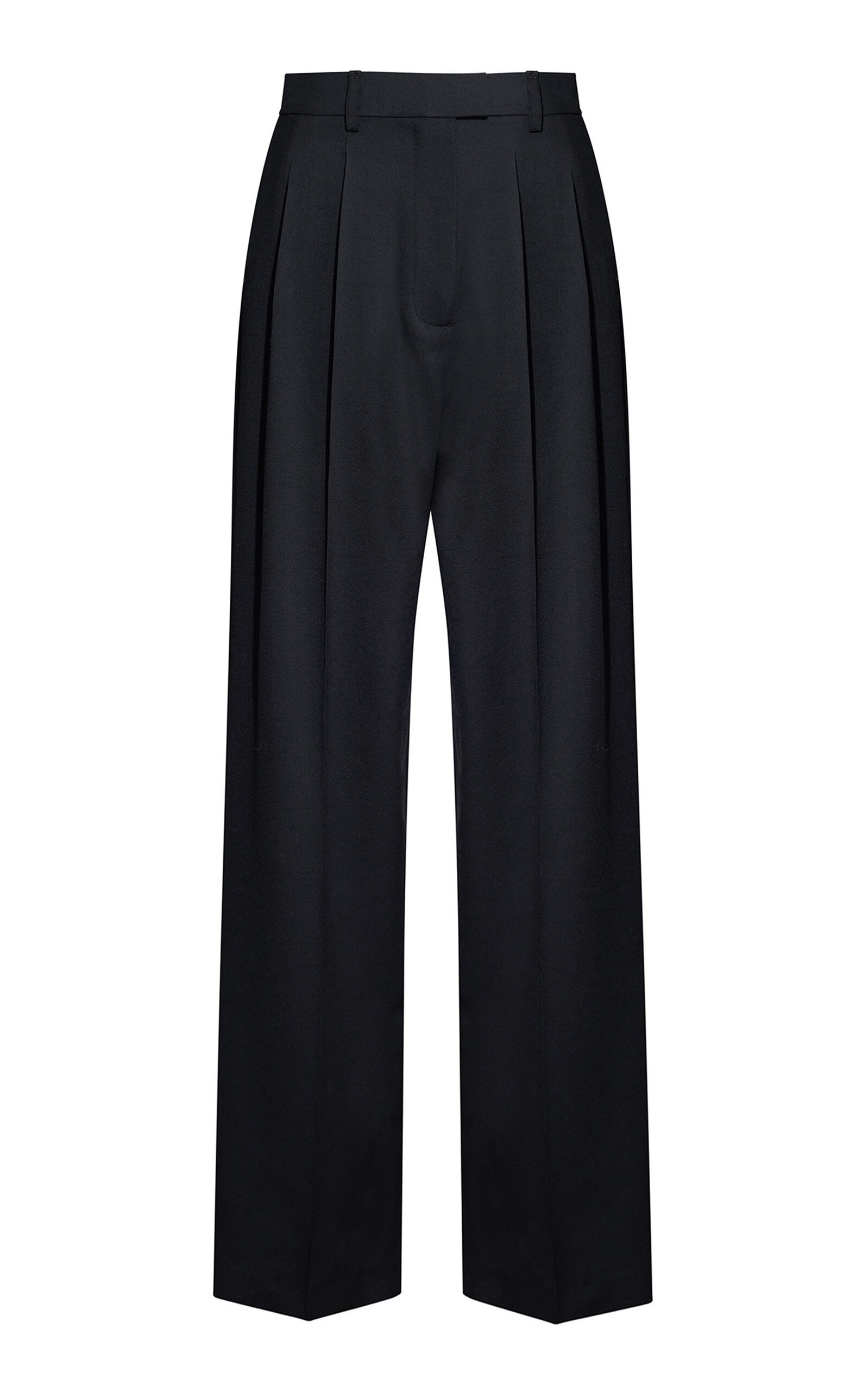 Charlie Long Wool Blend Trousers