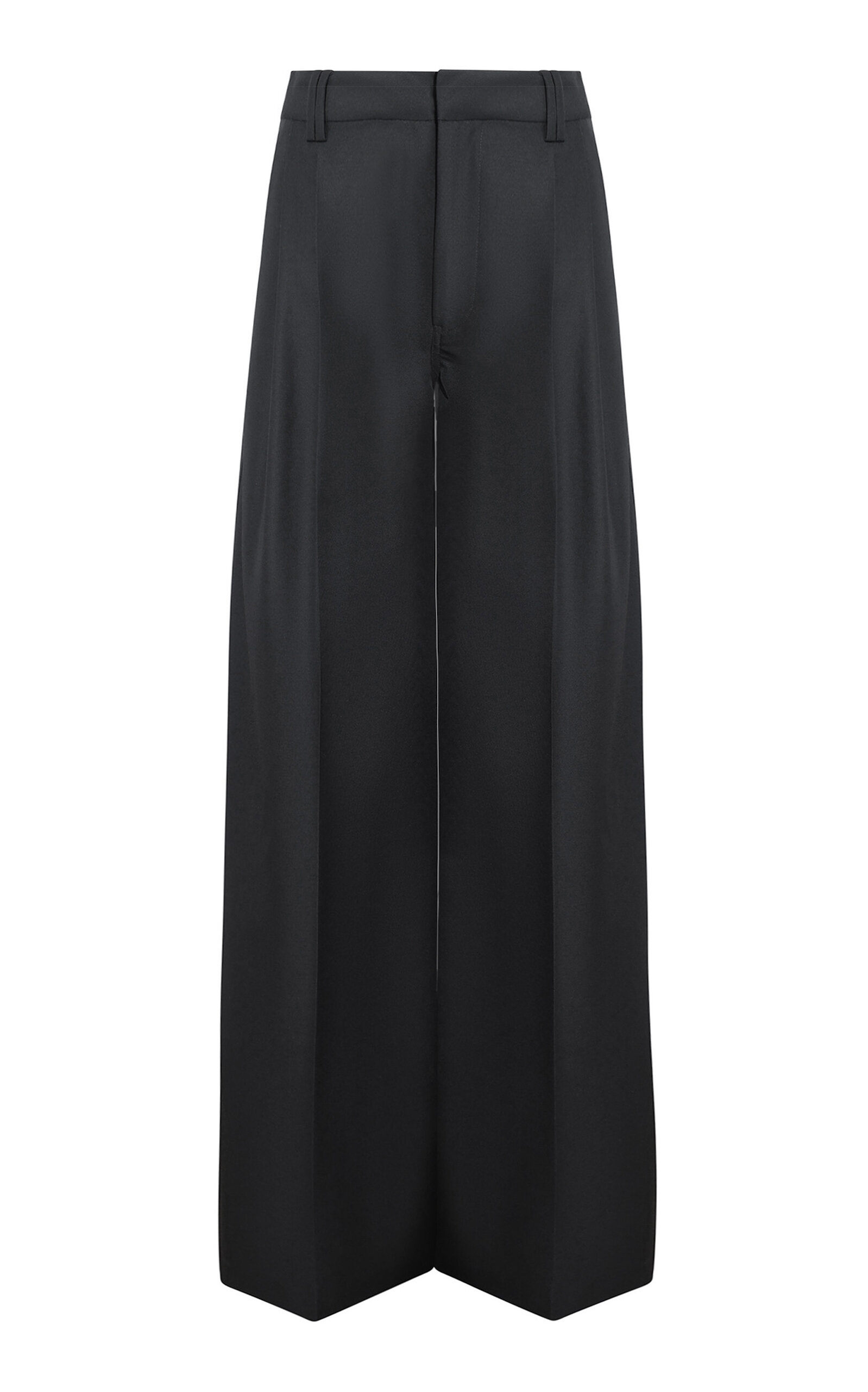 Fatima Wide Leg Wool Blend Trousers