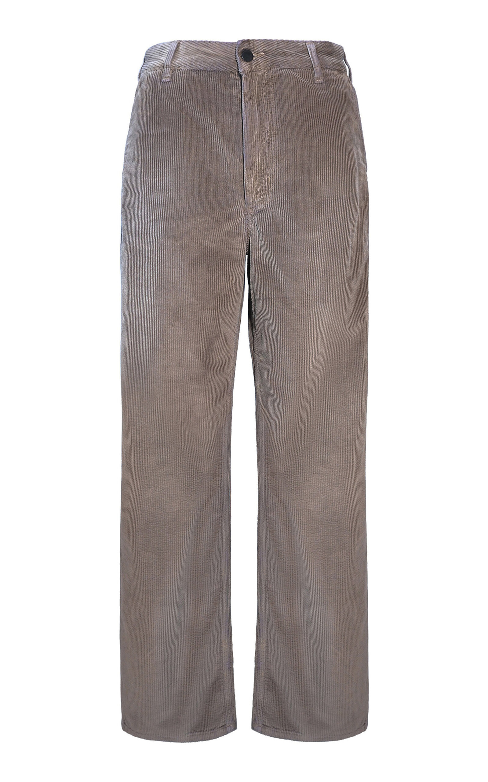 Distressedcotton Corduroy Column-Leg Jeans