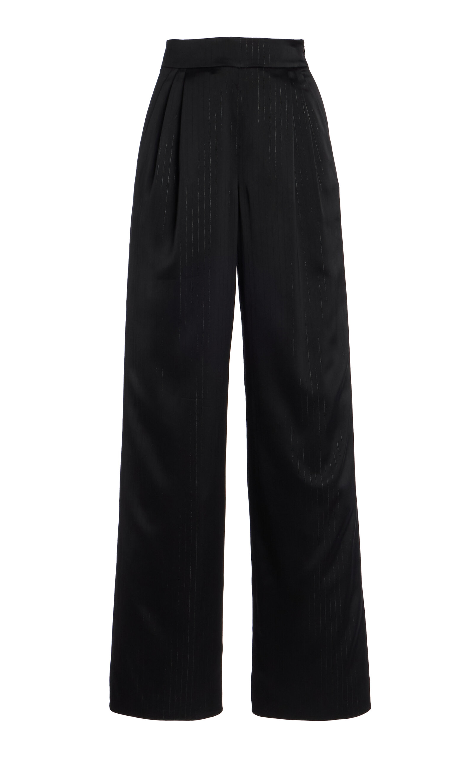 Draped High Rise Trousers