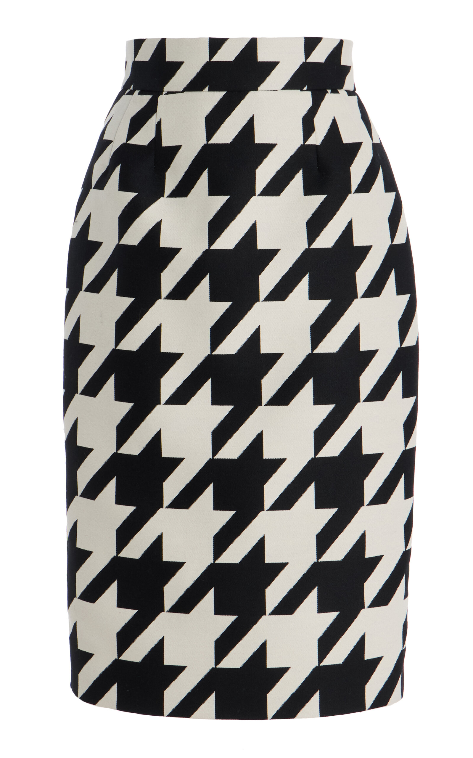 Houndstooth Pencil Skirt