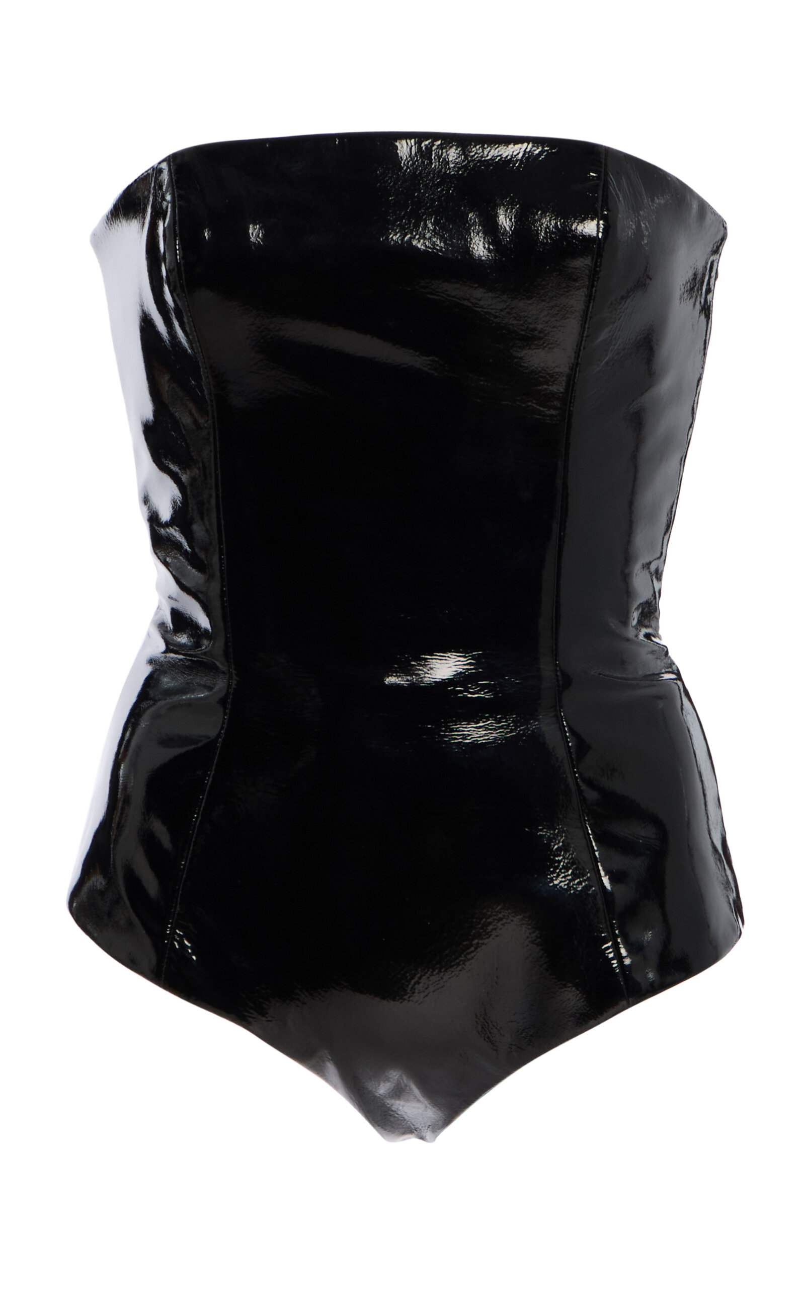 Strapless Leather Bodysuit