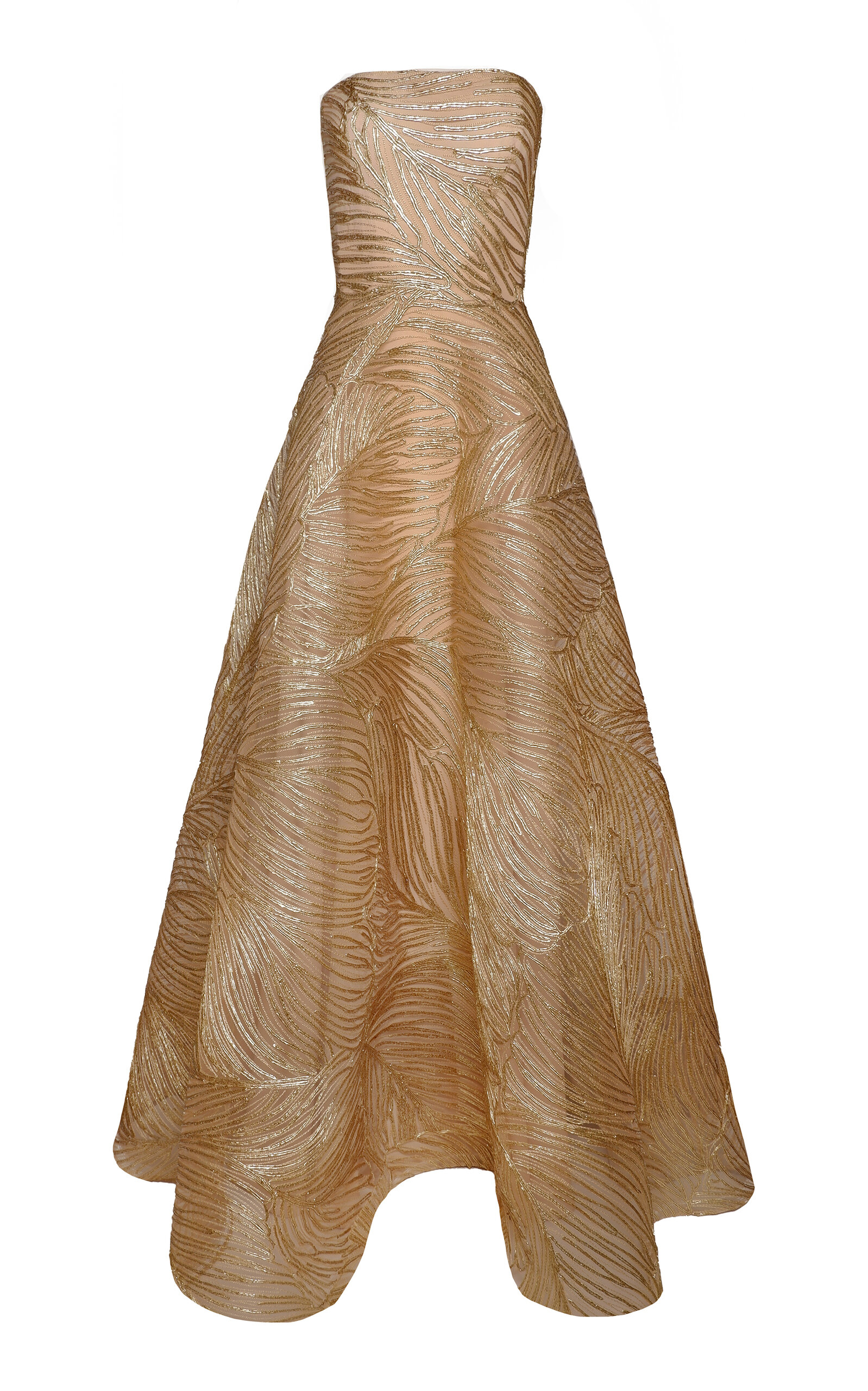 Metallic Raffia Gown