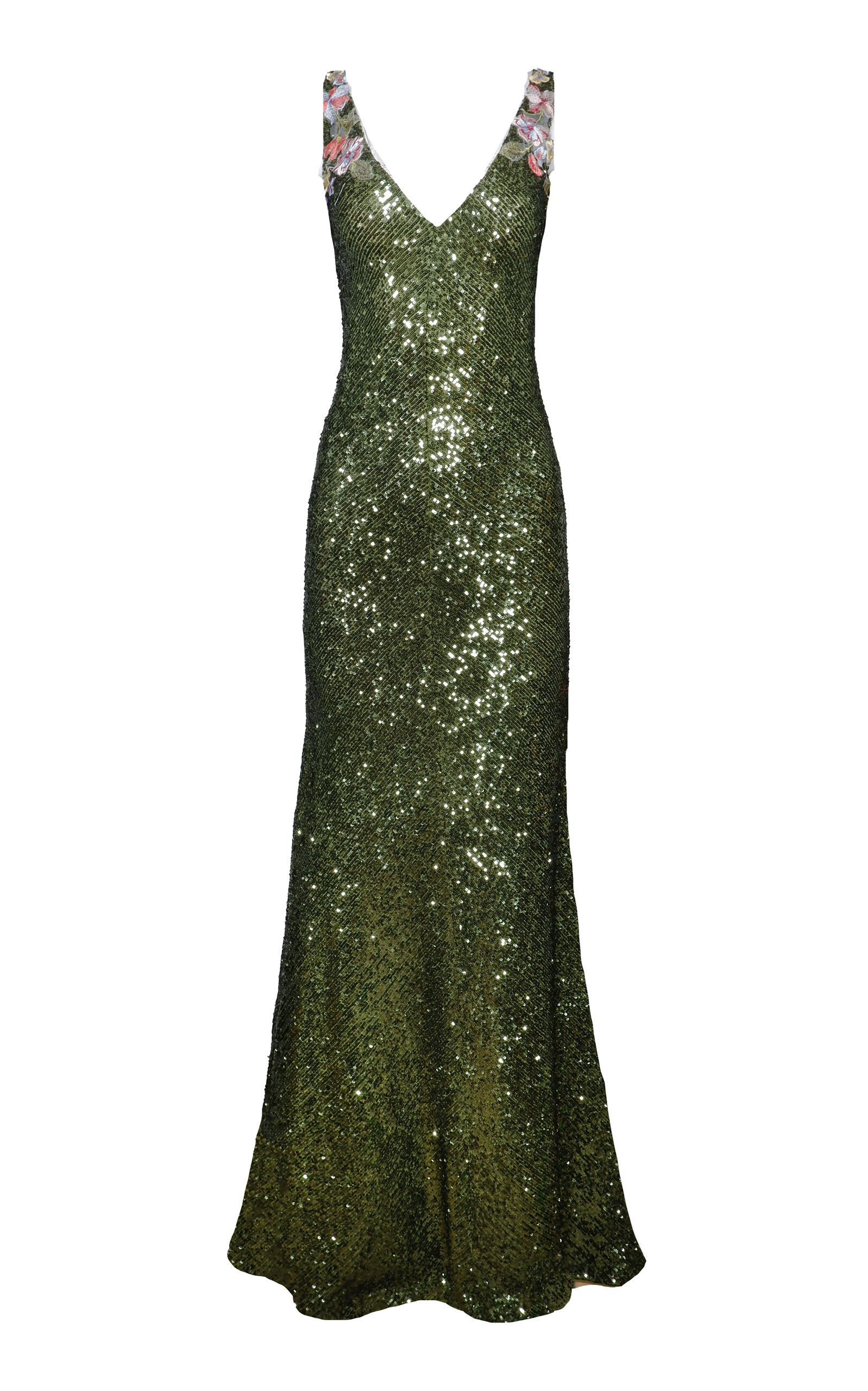 Stretch-Sequin Gown