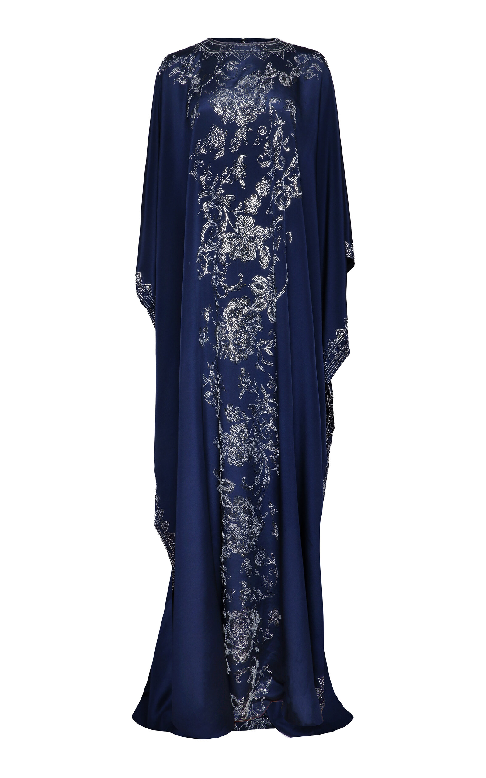 Embellished Silk Georgette Caftan Gown