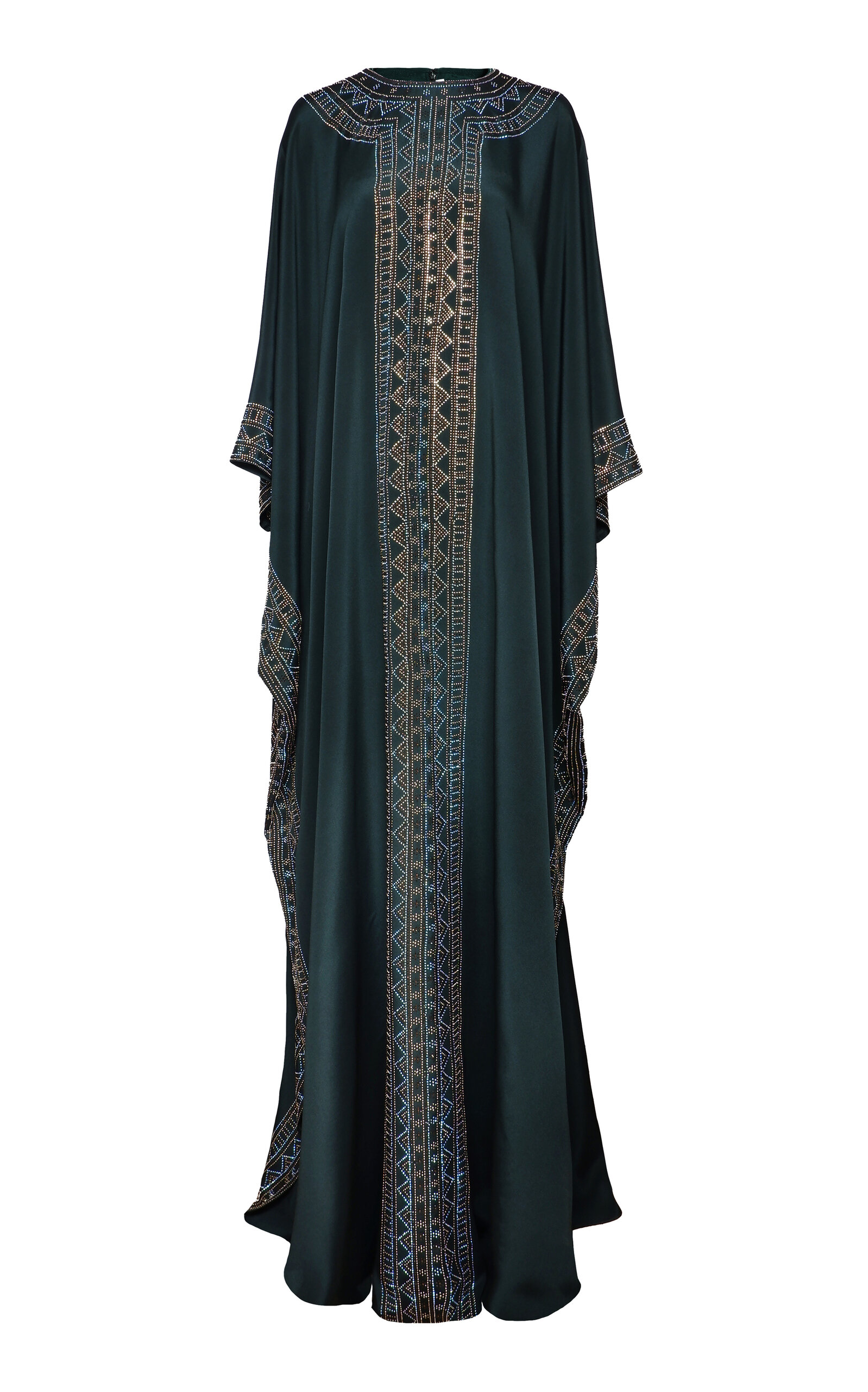 Embellished Silk Georgette Caftan Gown