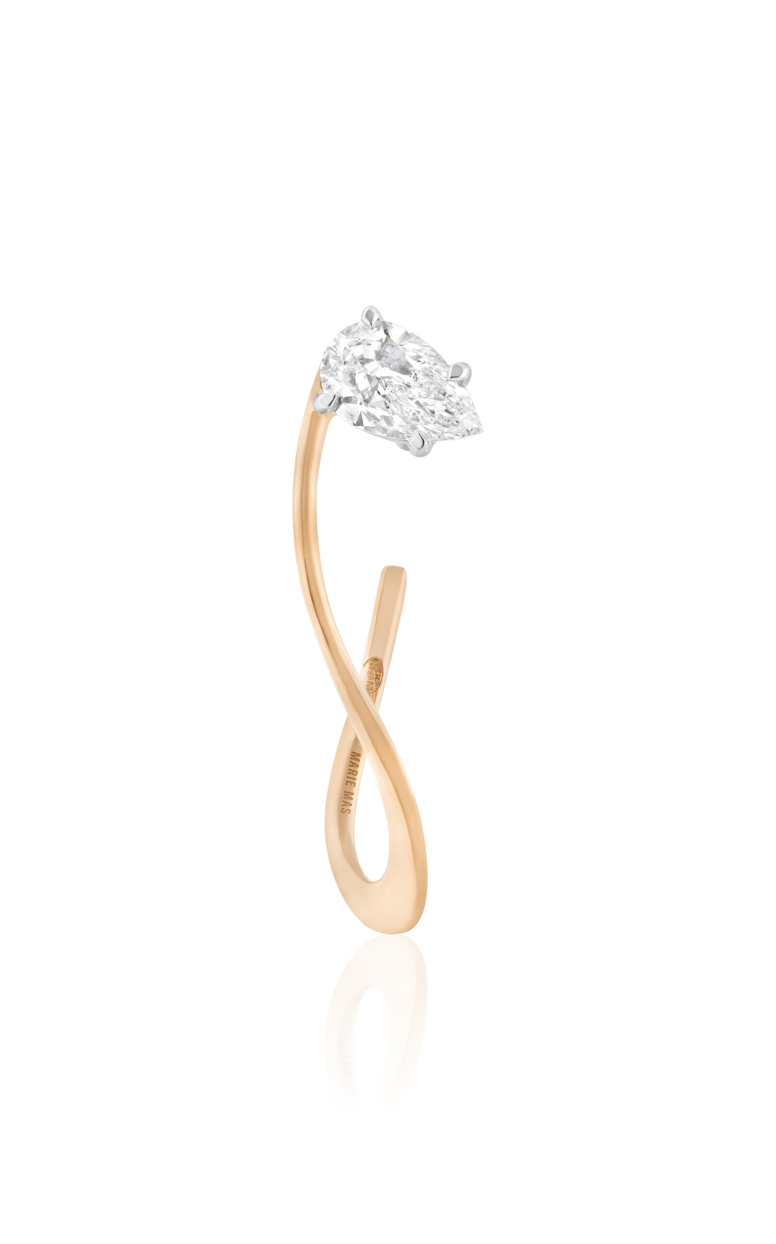 18K Rose Gold Single Nova Ear Jewel