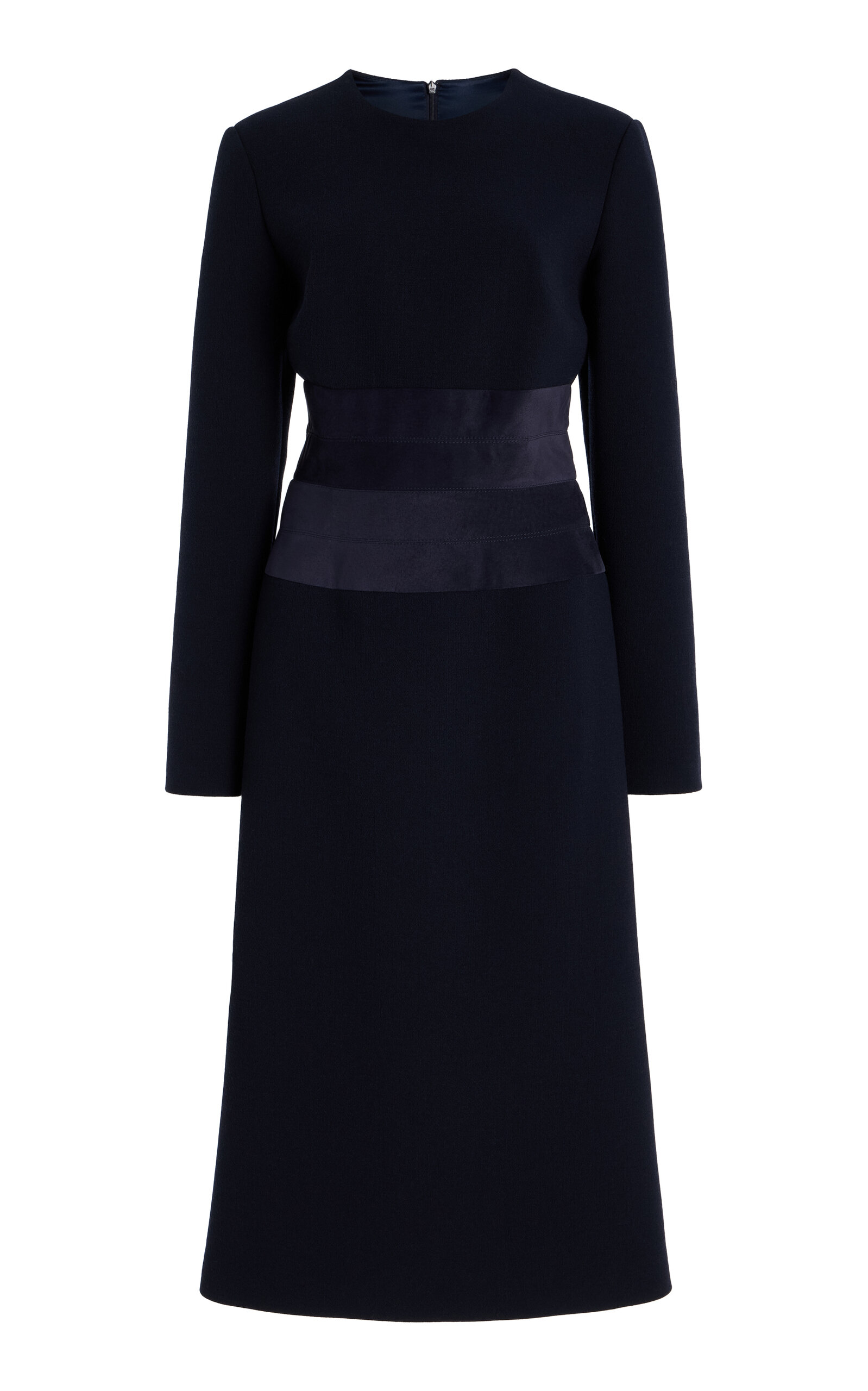 Wool Crepe Column Dress