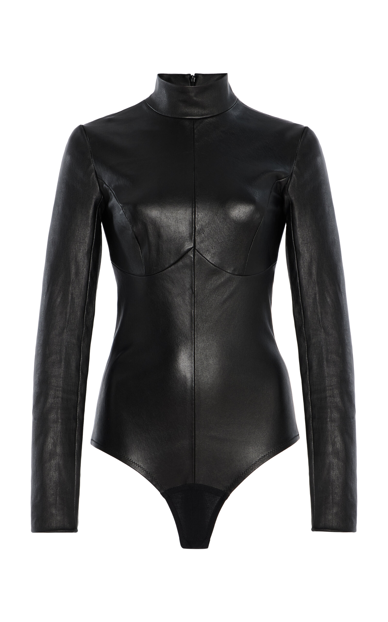 Stretch Leather Bodysuit