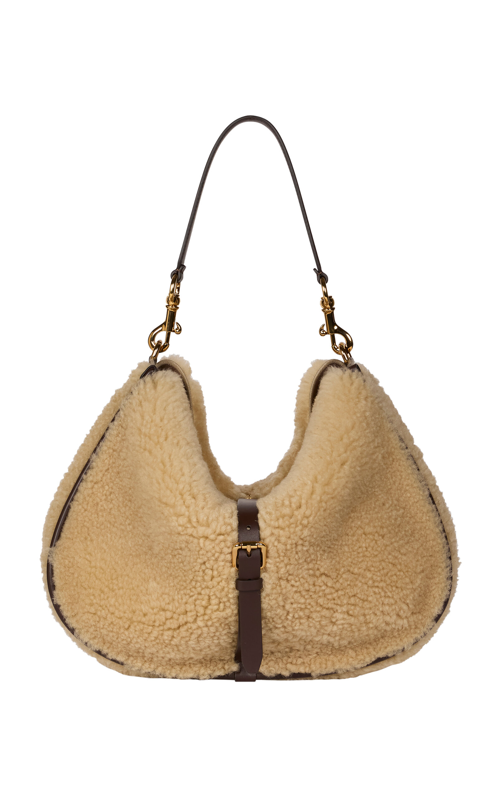 XL Shearling Crossbody Bag