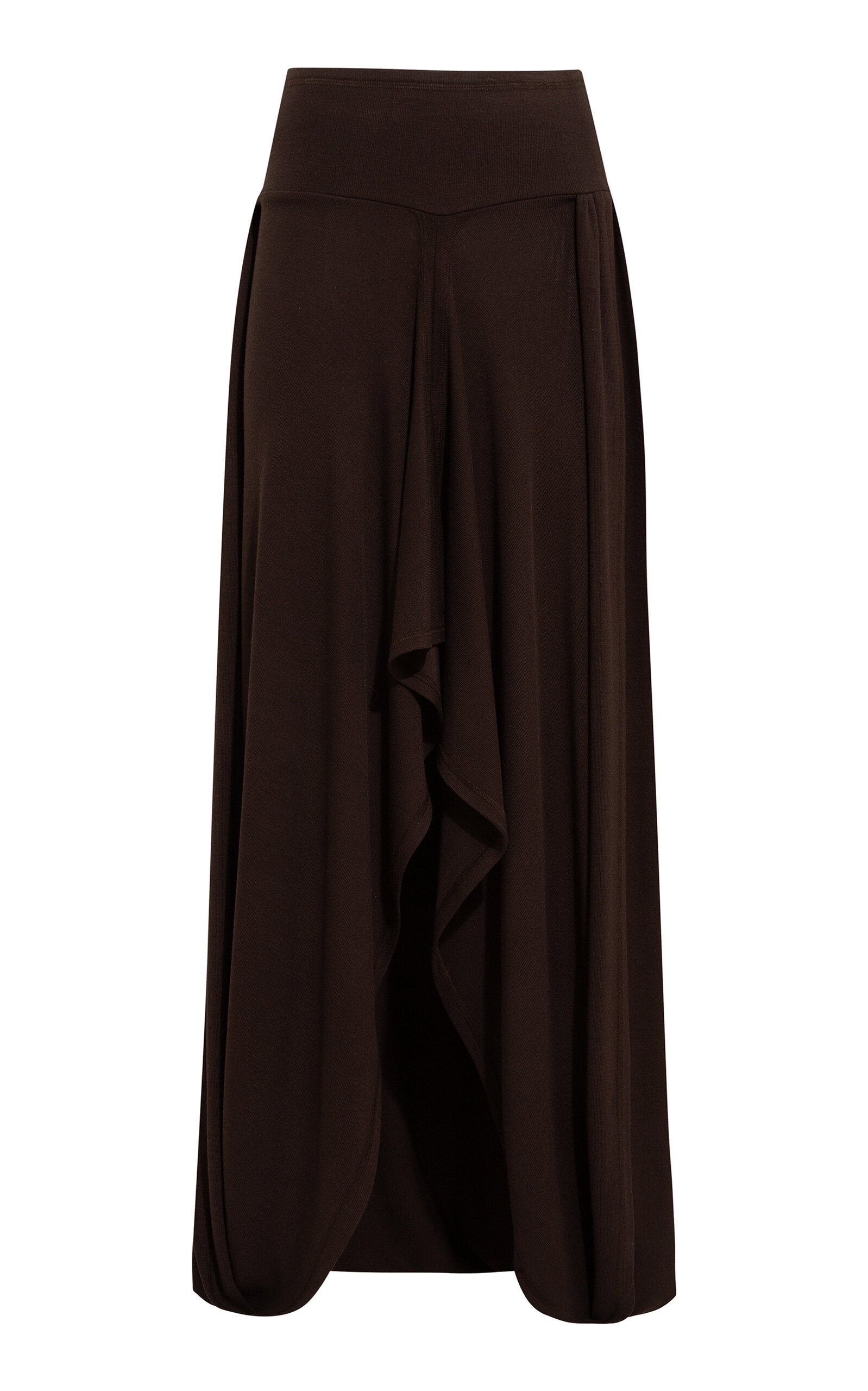 SIEDRÉS Juliet Asymmetric Jersey Midi Skirt