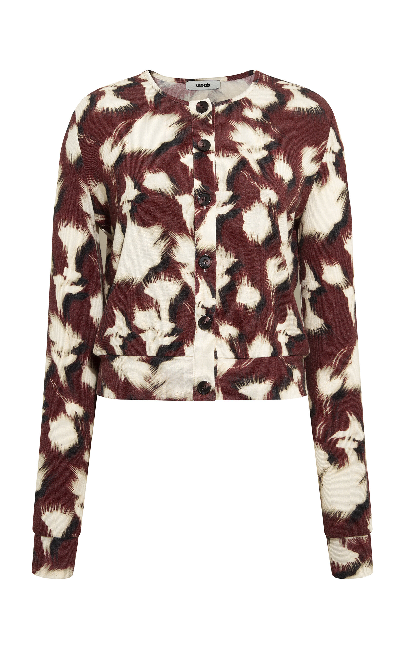 SIEDRÉS Poli Printed Jersey Cardigan