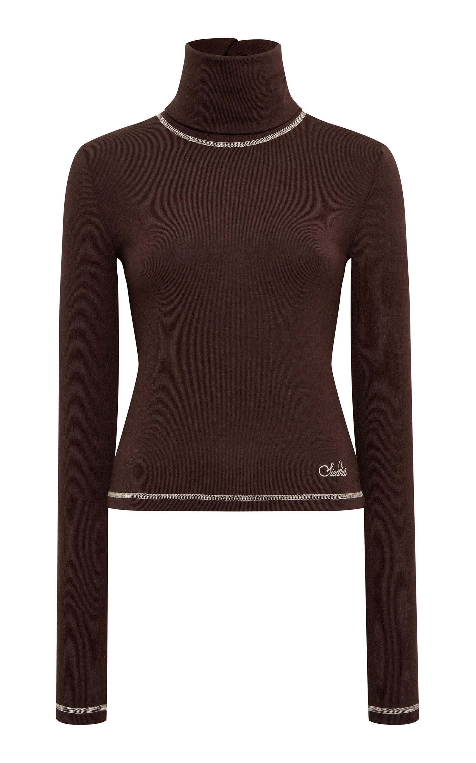 SIEDRÉS Indy Jersey Turtleneck Top