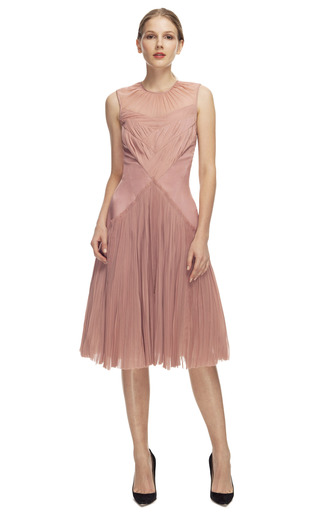 Dusty Rose Cocktail Dress by Bibhu Mohapatra | Moda Operandi