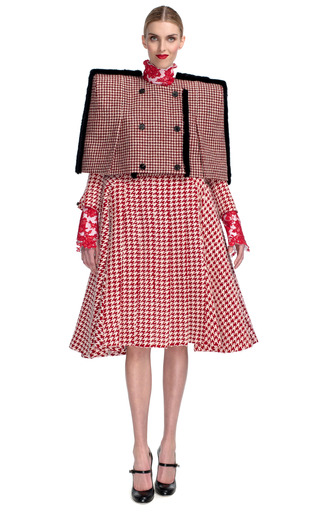 Cropped Square Shoulder Cube Cape by Thom Browne | Moda Operandi