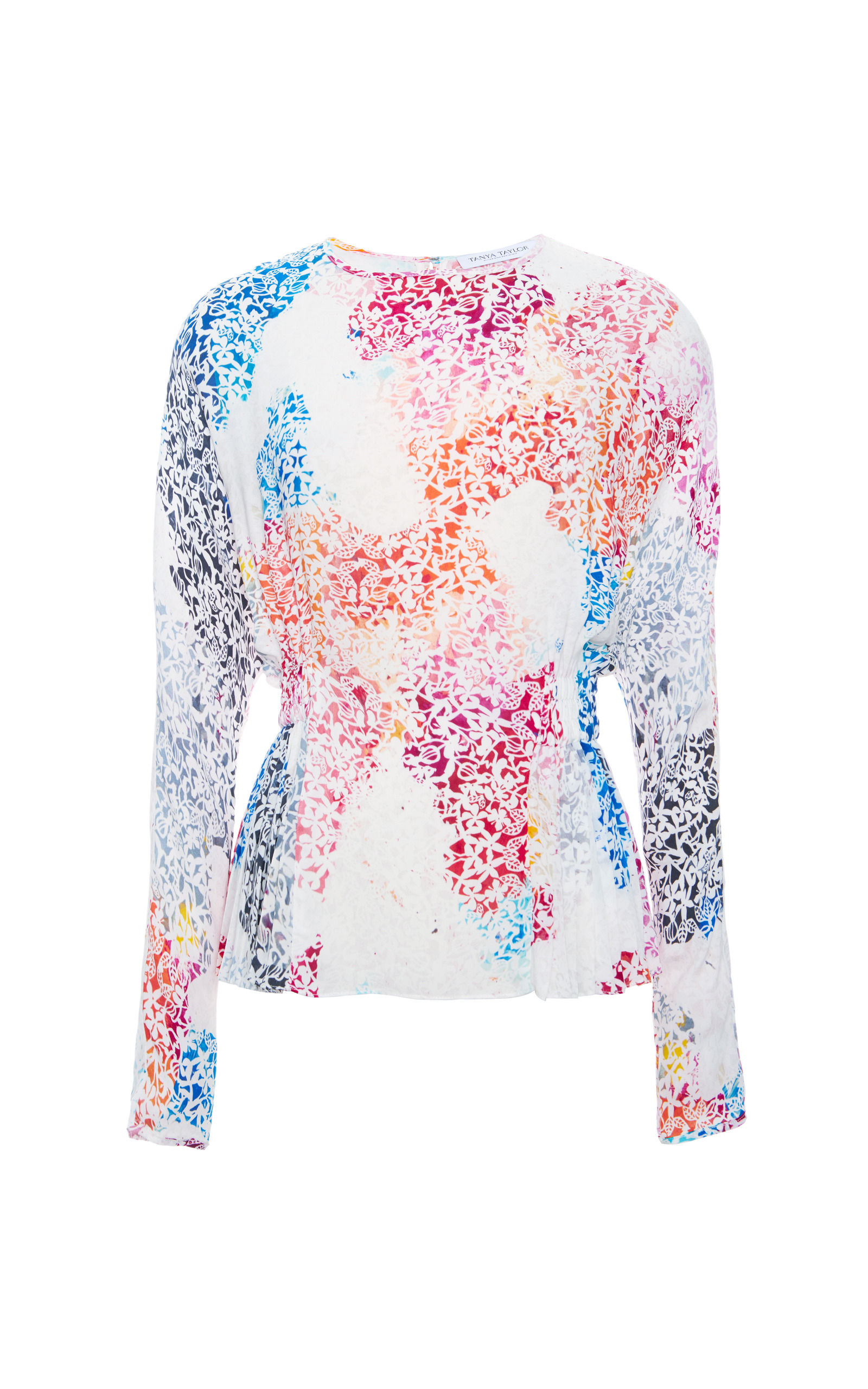 Mulloy Rainbow Scroll Blouse by Tanya Taylor | Moda Operandi