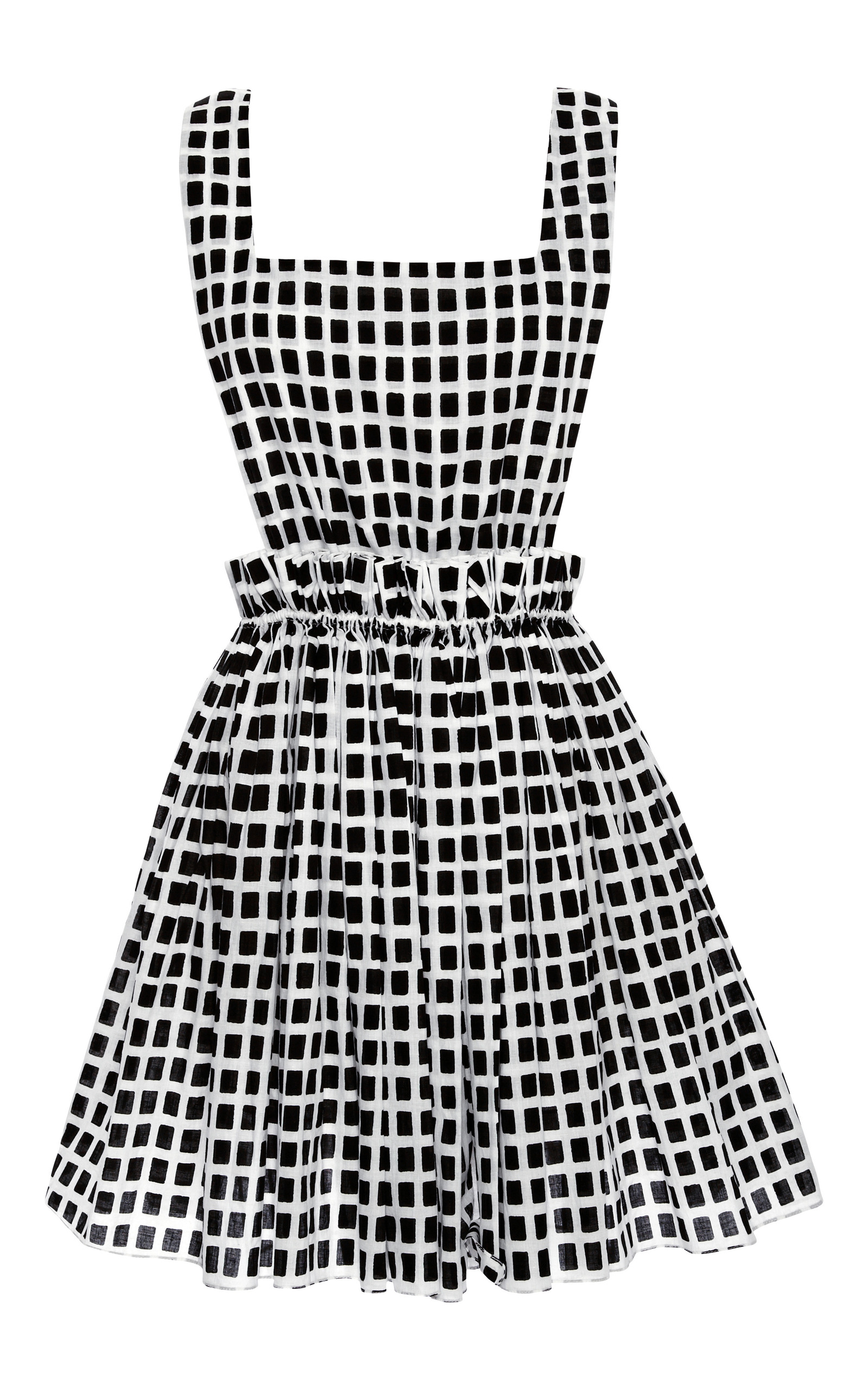 black and white checkerboard dress