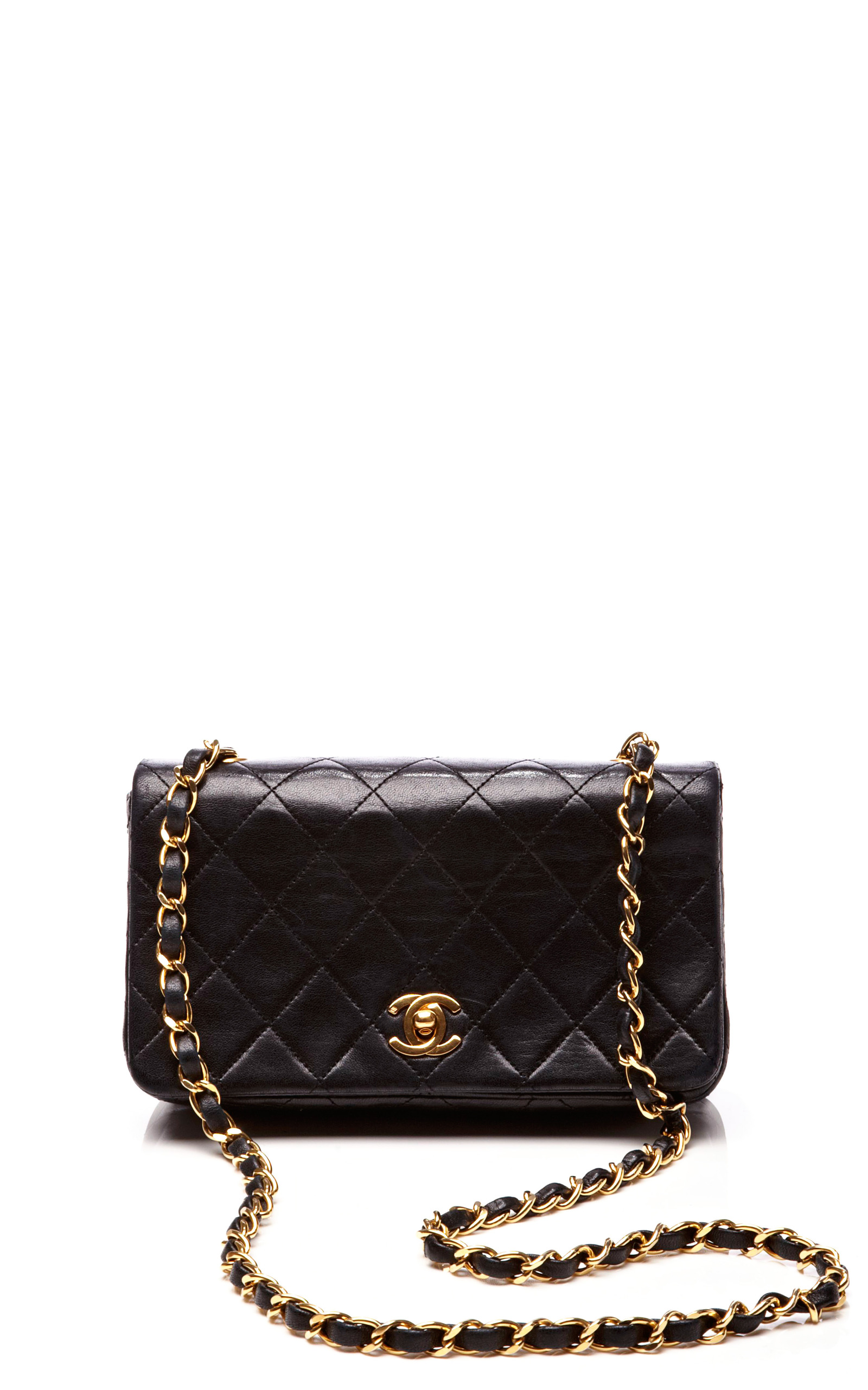 chanel black quilted flap bag