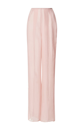 Pink Silk Chiffon Pleated Pants by Rodarte | Moda Operandi