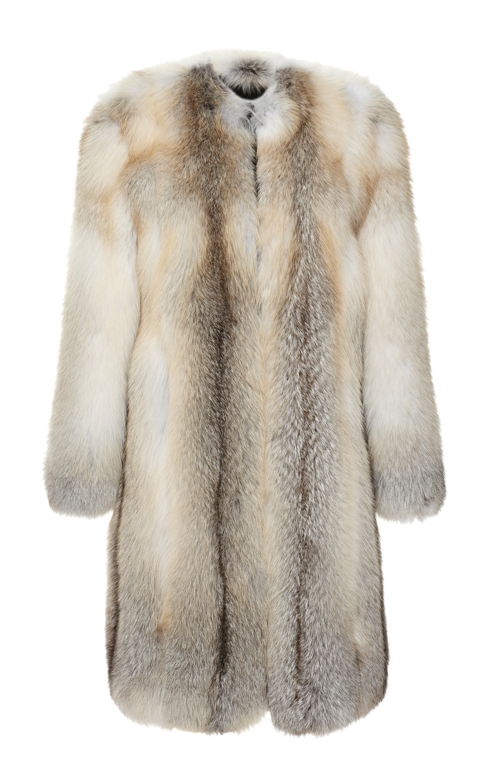 Blonde Fox Fur Coat By Christopher Kane Moda O