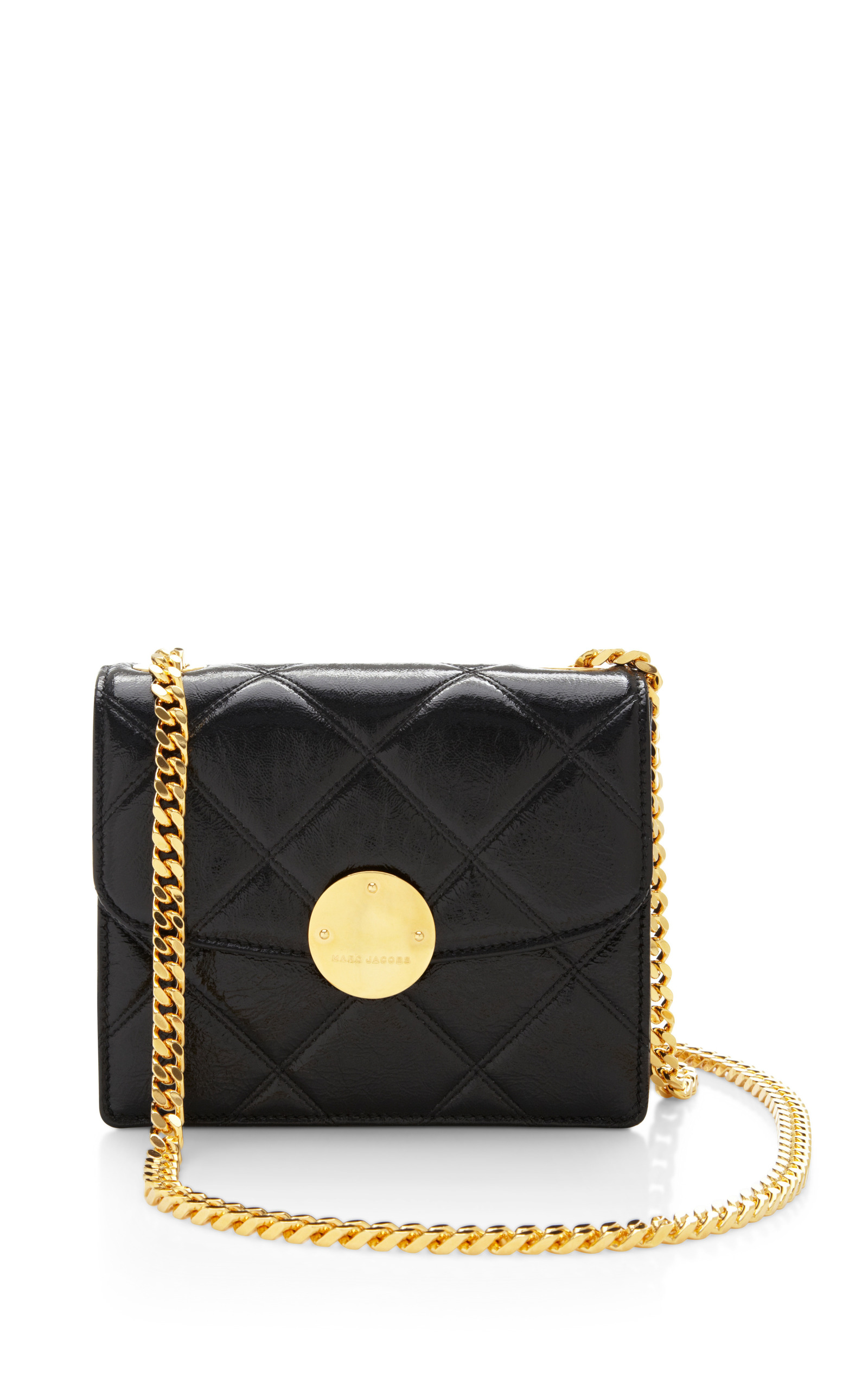 marc jacobs black quilted bag