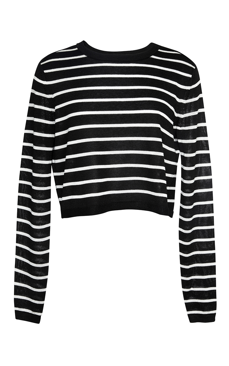 Cropped Striped Sweater By Tibi Moda Operandi