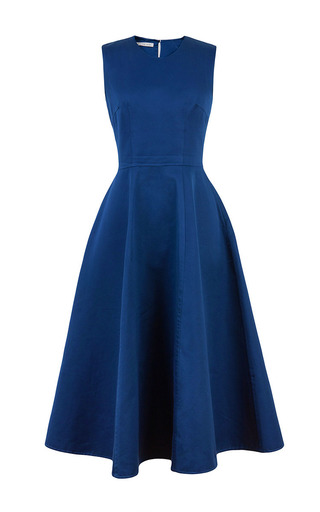 Marine Blue Full Skirt Maxi Dress by Esme Vie | Moda Operandi