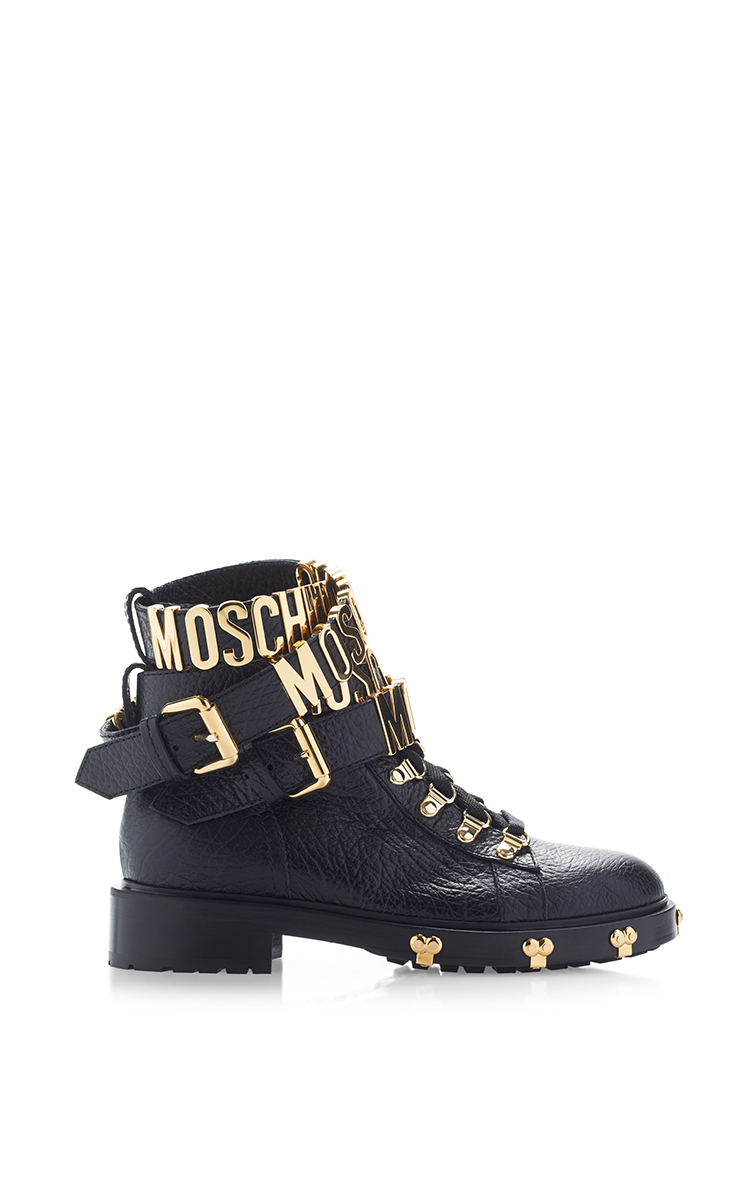 moschino black boots
