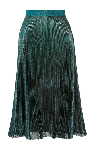 Lame Pleated Skirt by Christopher Kane | Moda Operandi