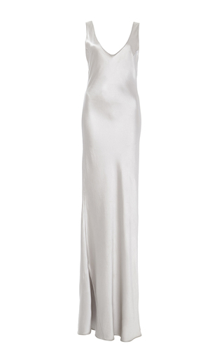 Silver 90'S Silk Slip Dress by Galvan | Moda Operandi