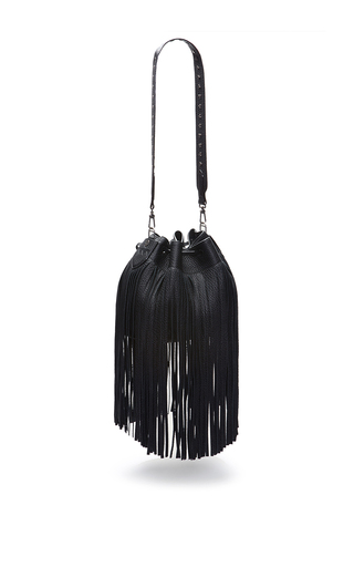 Leather Bucket Bag In Black by Bally | Moda Operandi