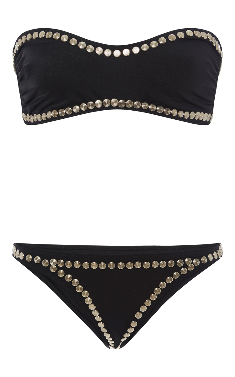 norma kamali studded bikini