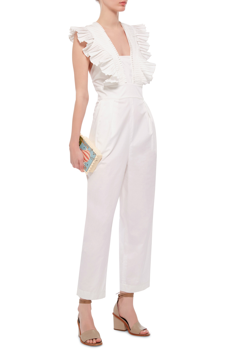 white jumpsuit cotton