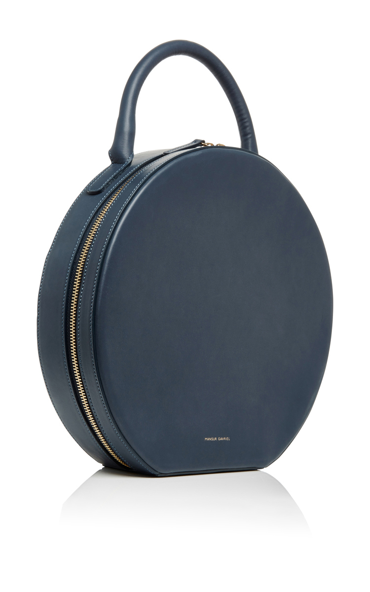 navy circle bag