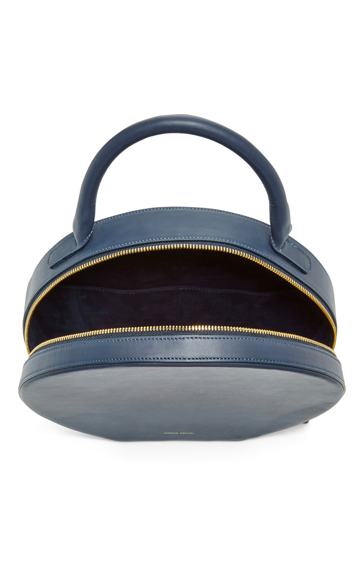 navy circle bag