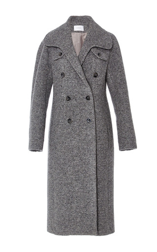 Dark Grey Long Wool Coat by Carven | Moda Operandi