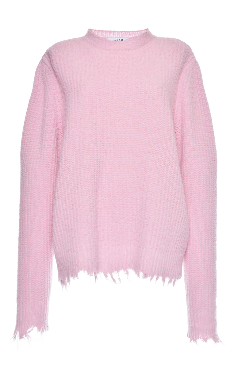 msgm fringe sweater