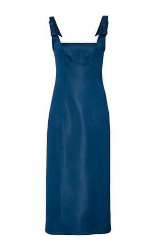 Tailor Bow Strap Midi Dress by Katie Ermilio | Moda Operandi