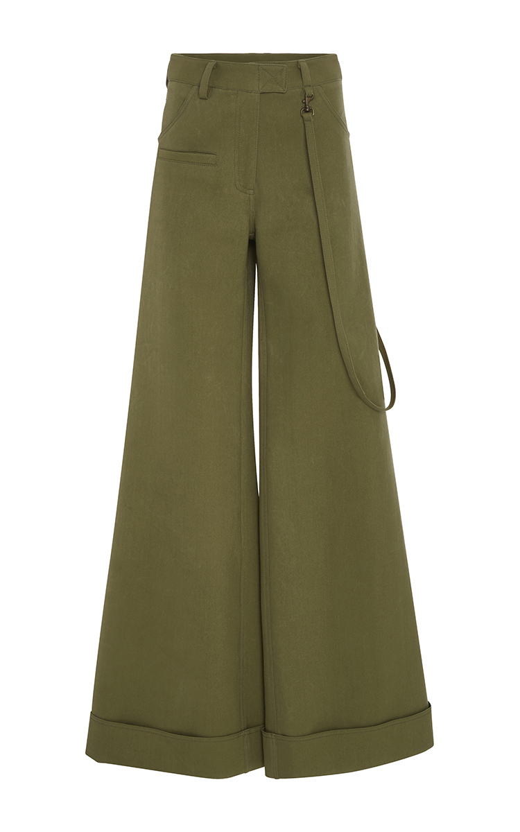 Cuffed Wide Leg Trousers by Rosie Assoulin | Moda Operandi