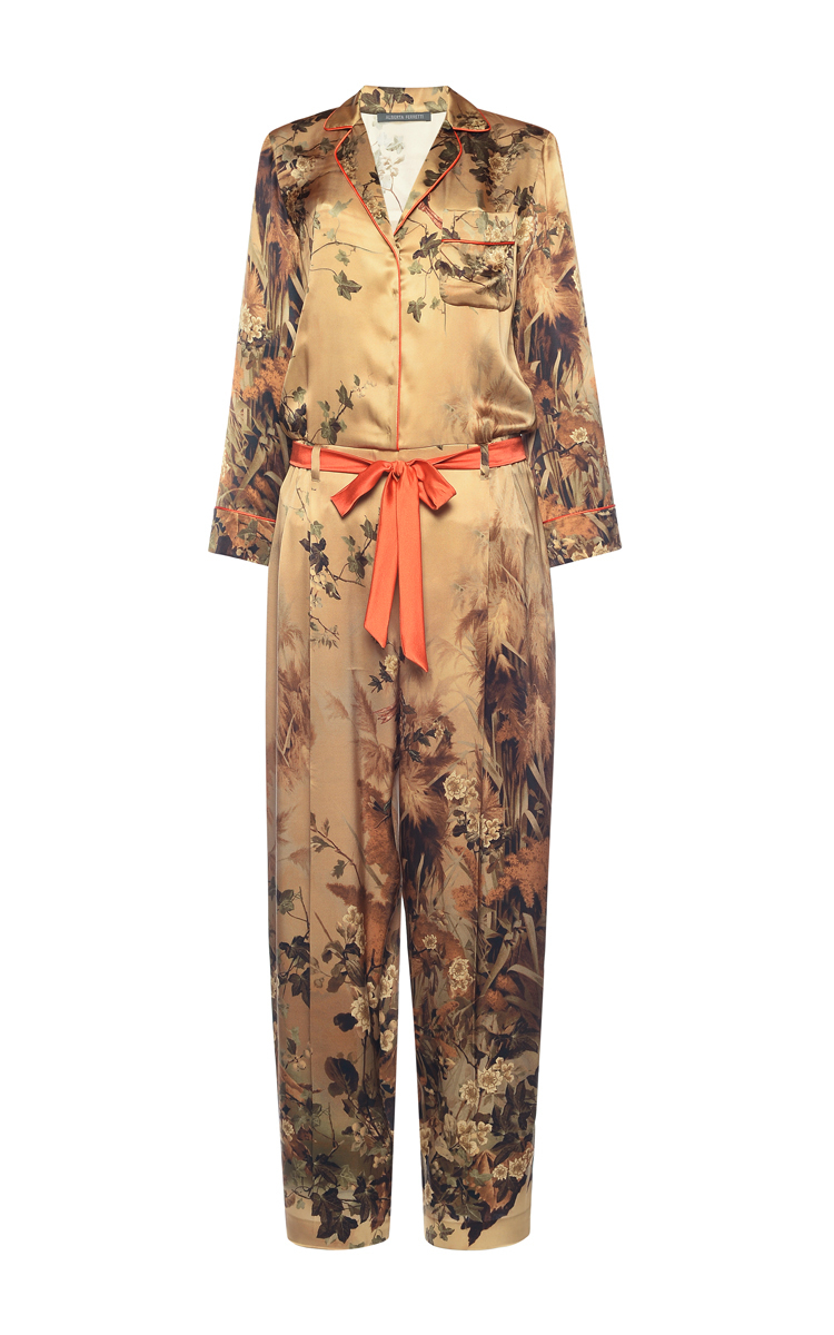 silk pajama jumpsuit