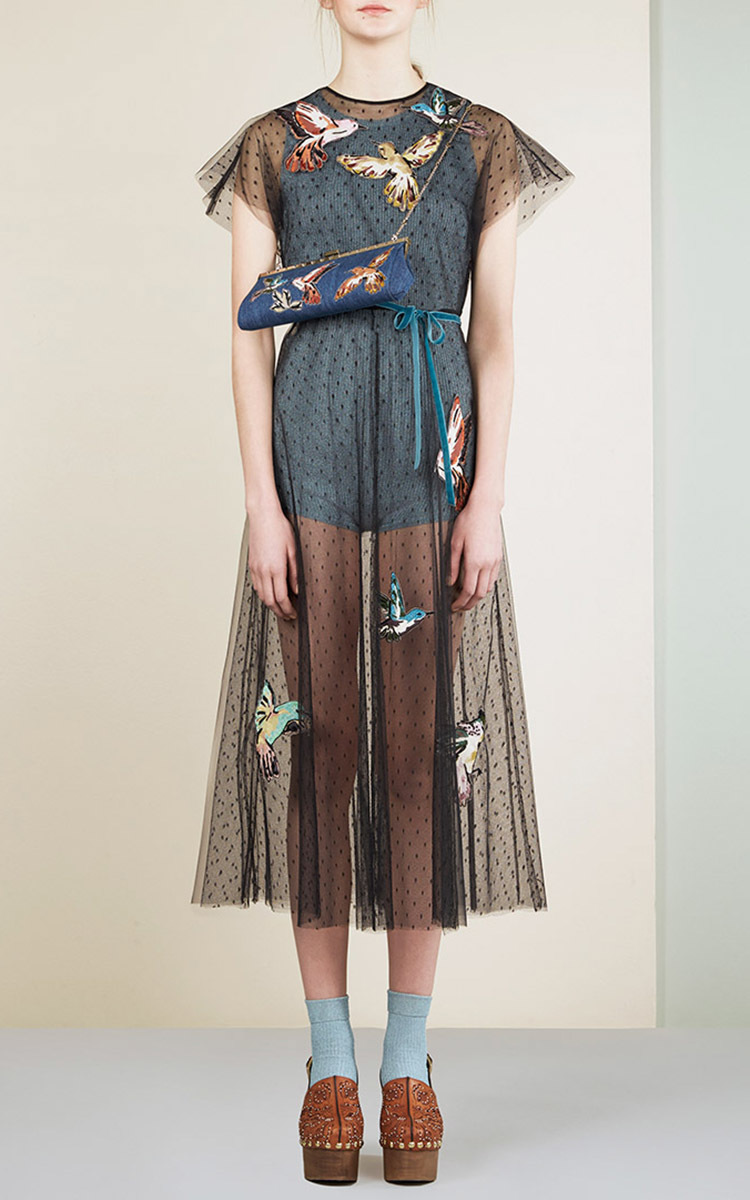 red valentino bird dress