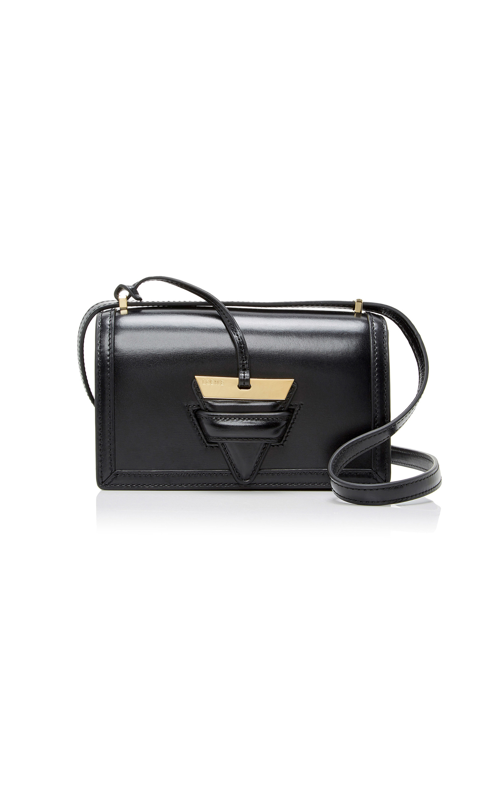 loewe barcelona small leather shoulder bag