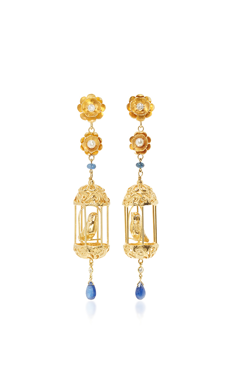 Exclusive Gold Aviary Classic Earrings