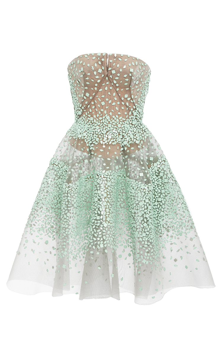 zac posen green dress