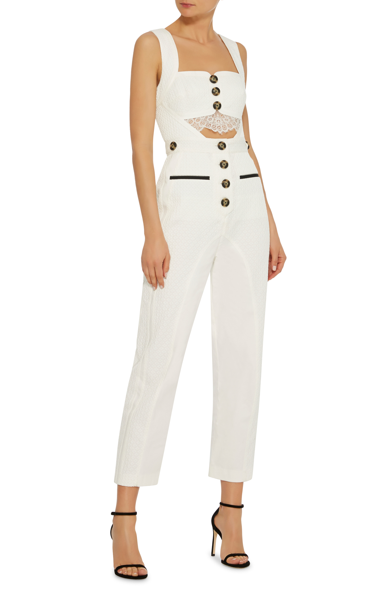 self portrait white jumpsuit