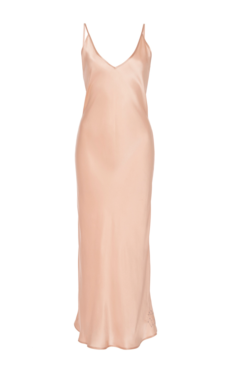 light pink slip dress