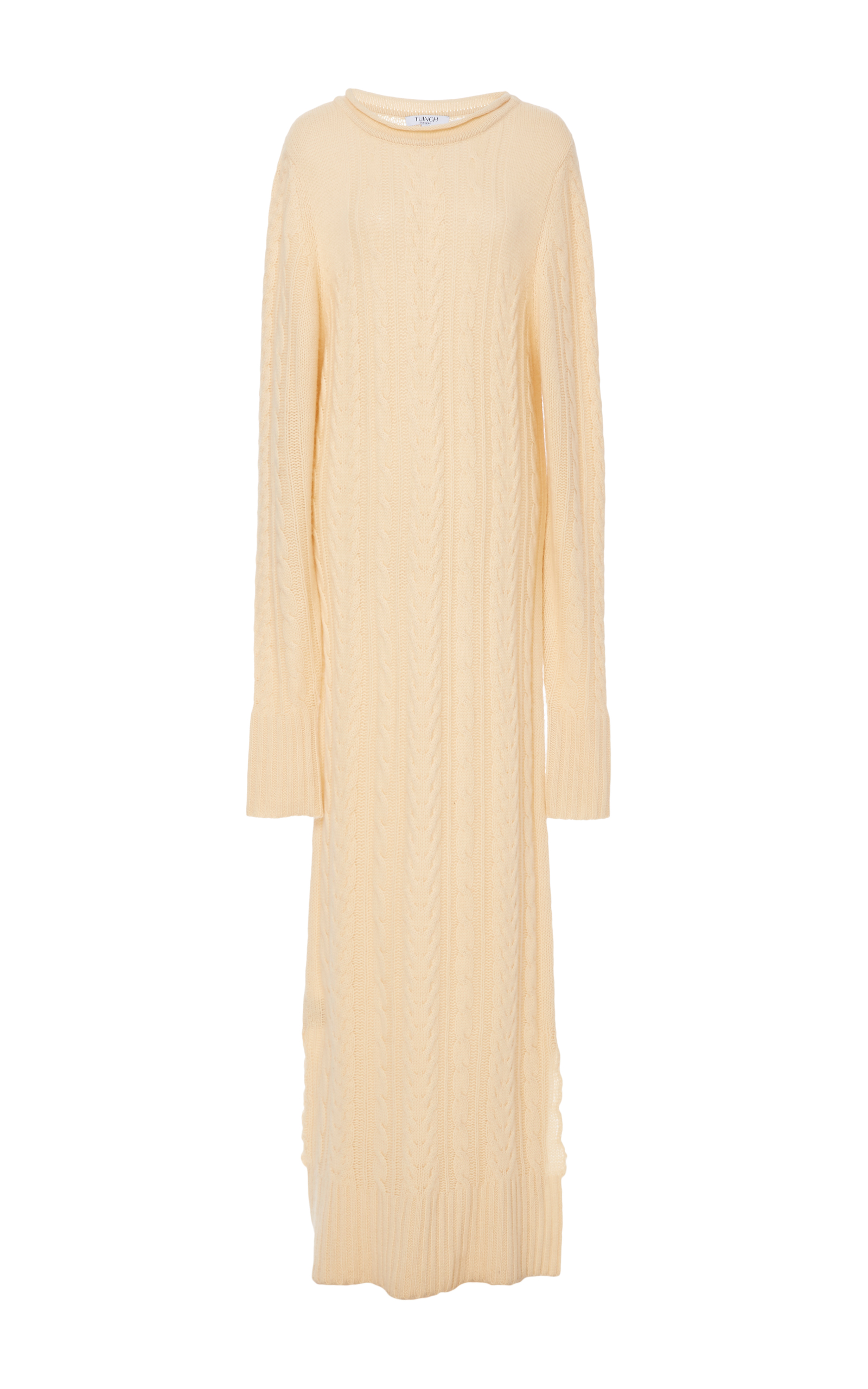 maxi cable knit dress