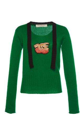 Cherry Embellished Knit Sweater by Philosophy di | Moda Operandi