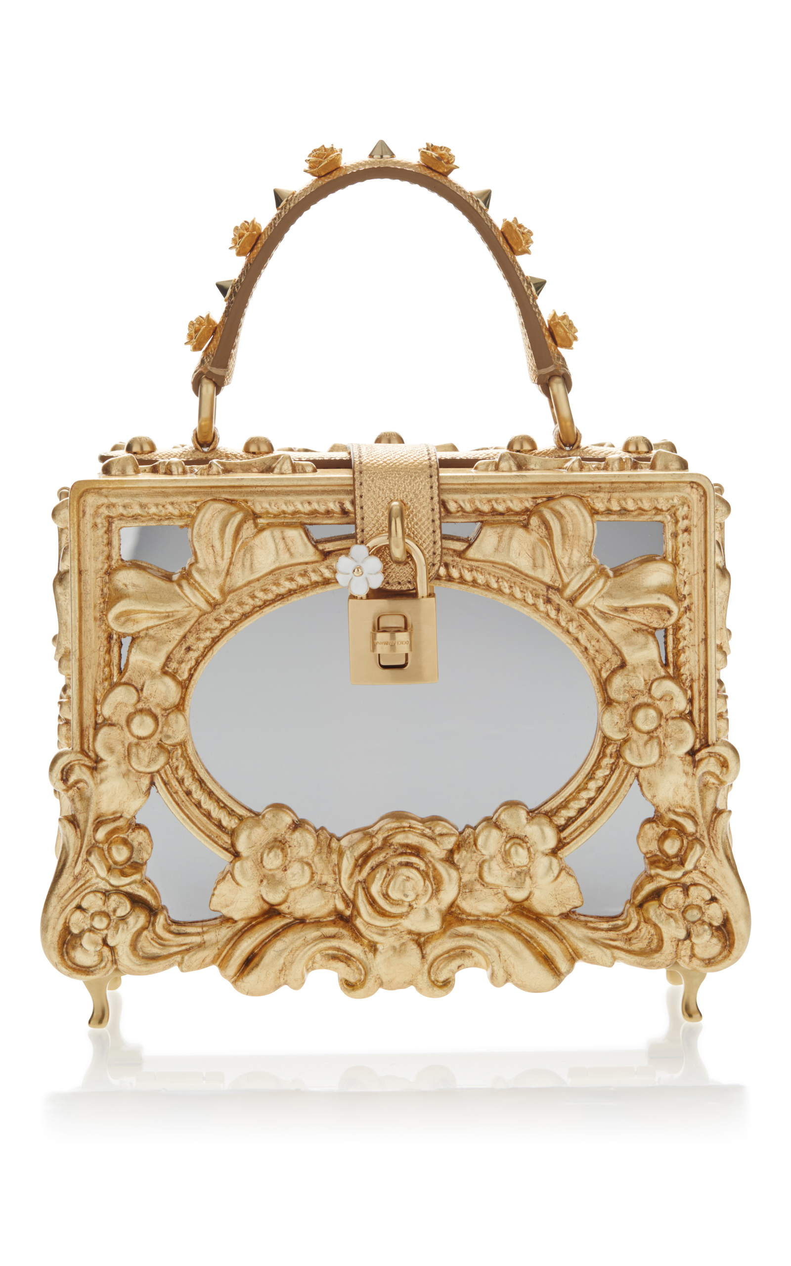 dolce and gabbana gold bag