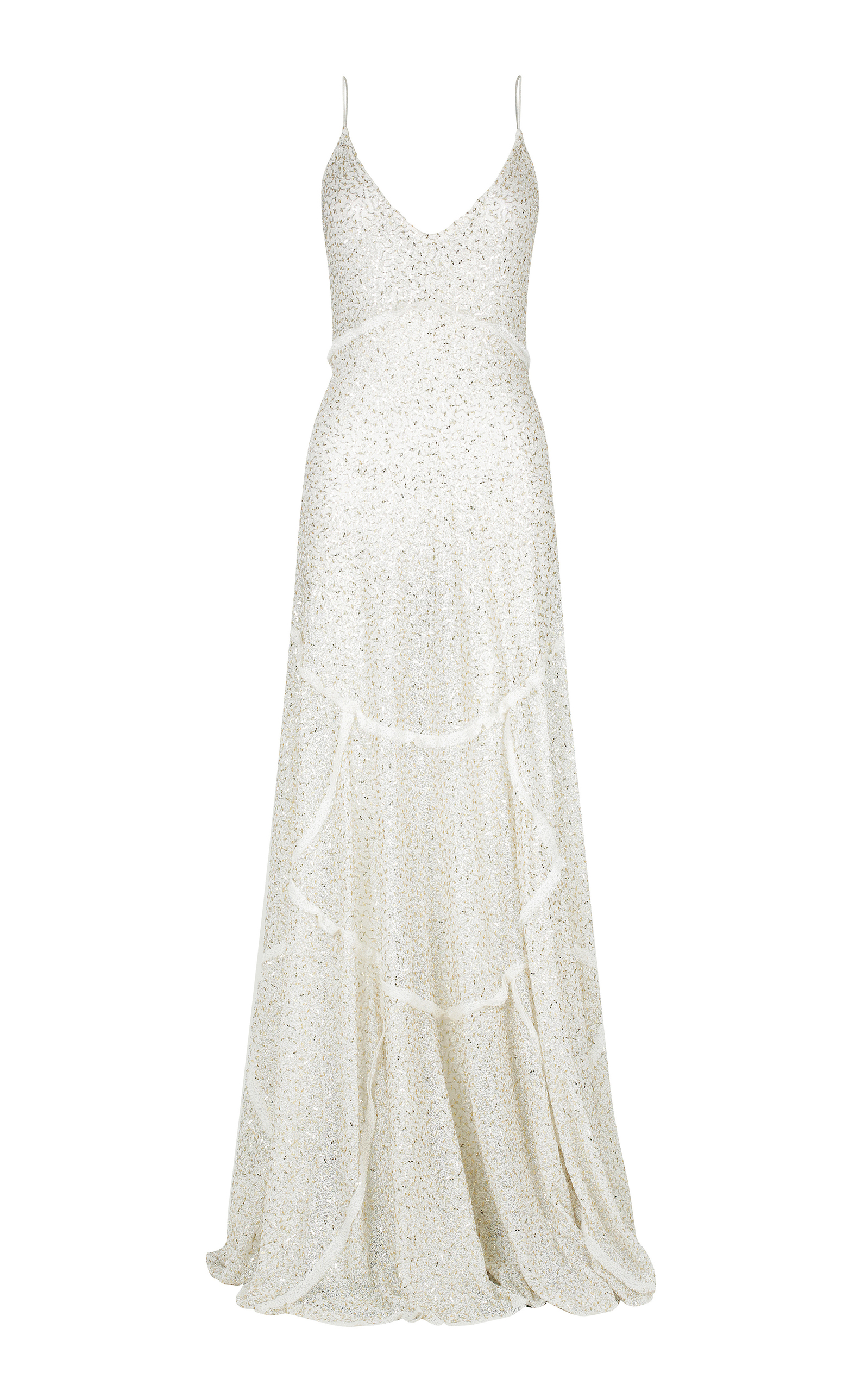 embellished white gown